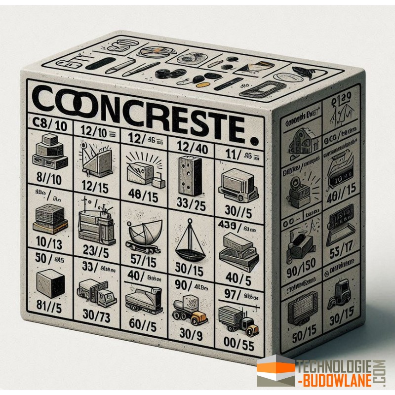 klasy betonu - zastosowania
