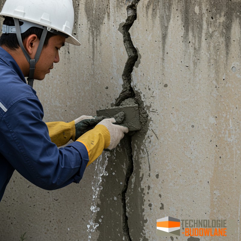 Cement hydrauliczny do szybkiego tamowania wycieków wody pod ciśnieniem